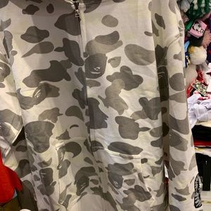 Grey Glow in dark Bape Hood